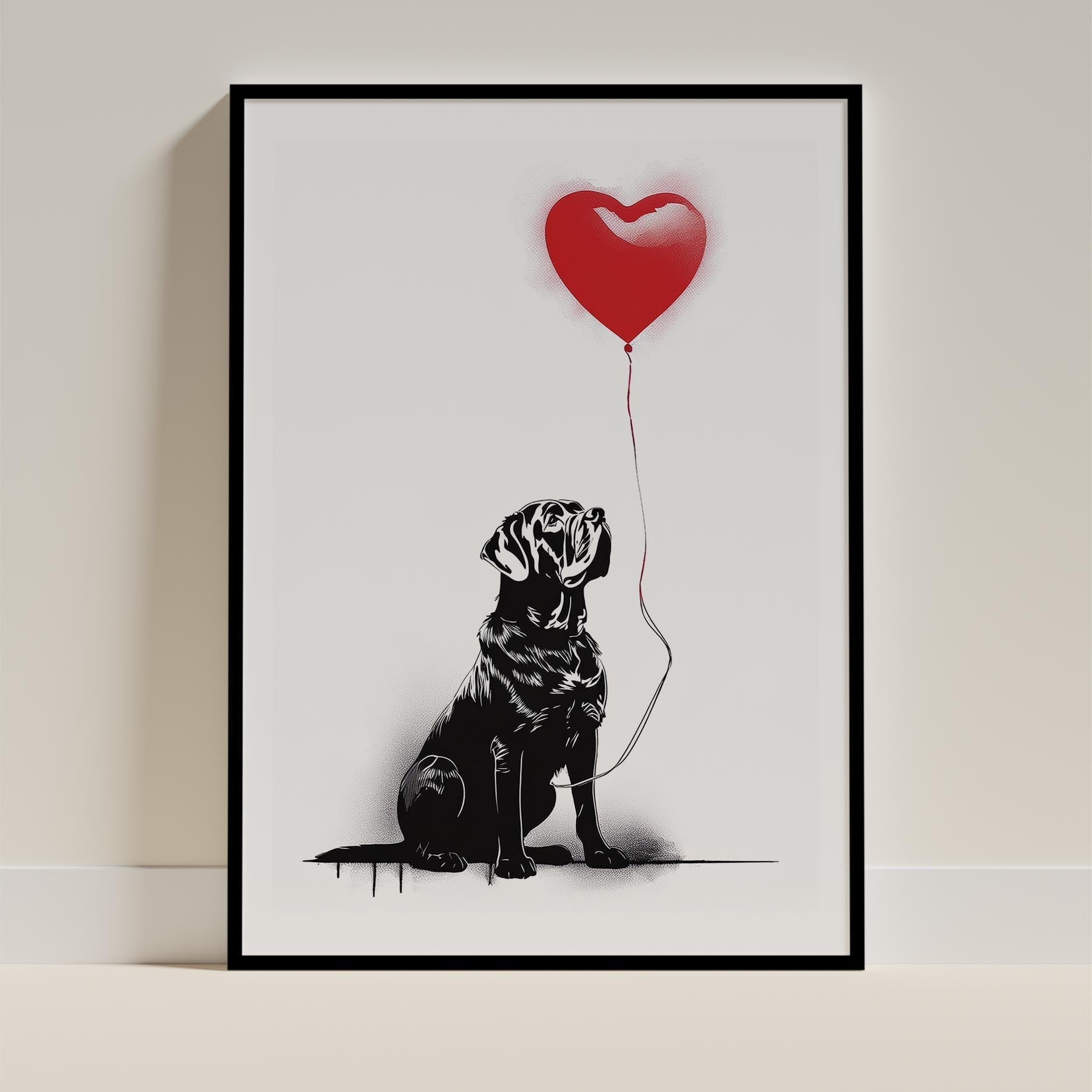 Neapolitan Mastiff DOGSY Series inspired by the Art of Banksy image 0