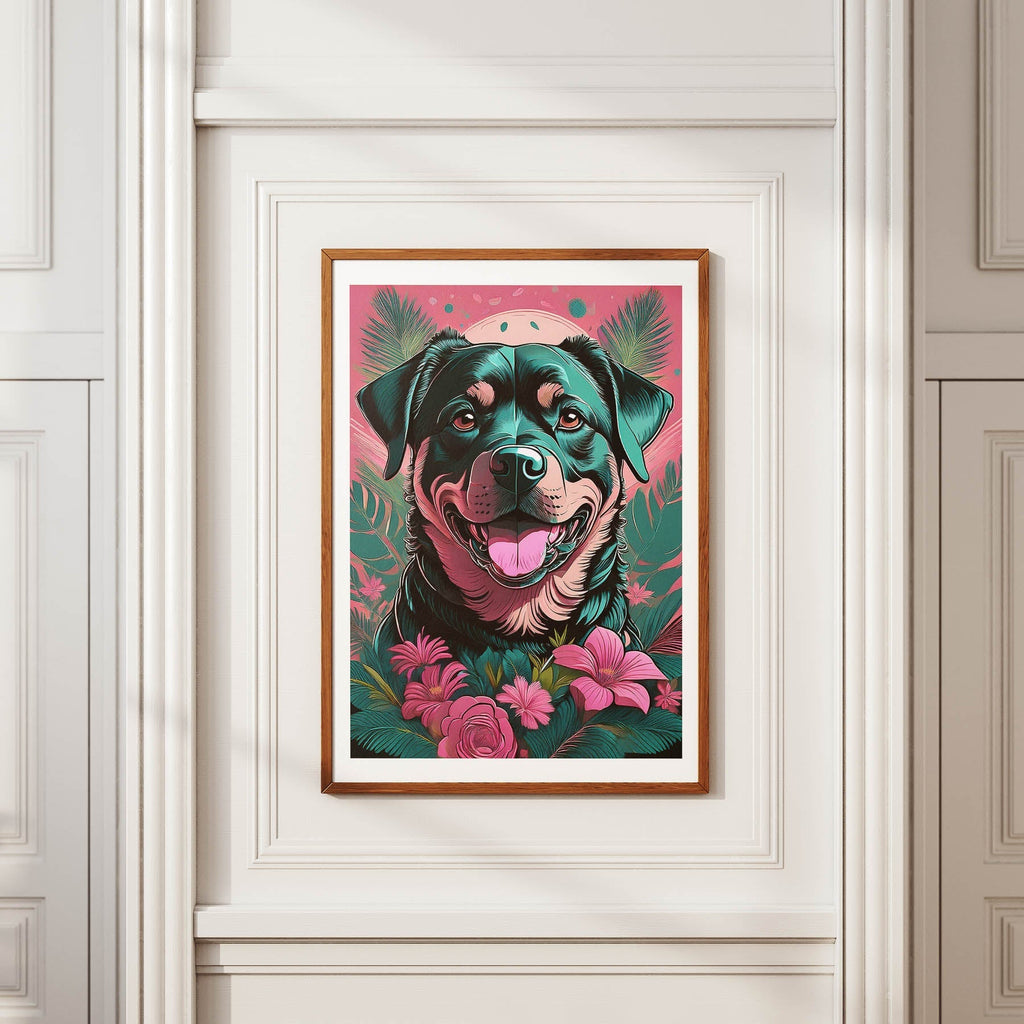 Rottweiler Flowery Dog image 3