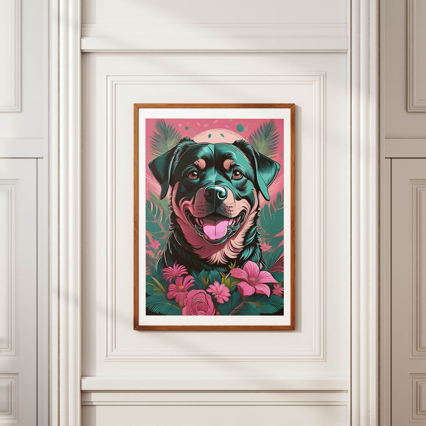 Rottweiler Flowery Dog image 3