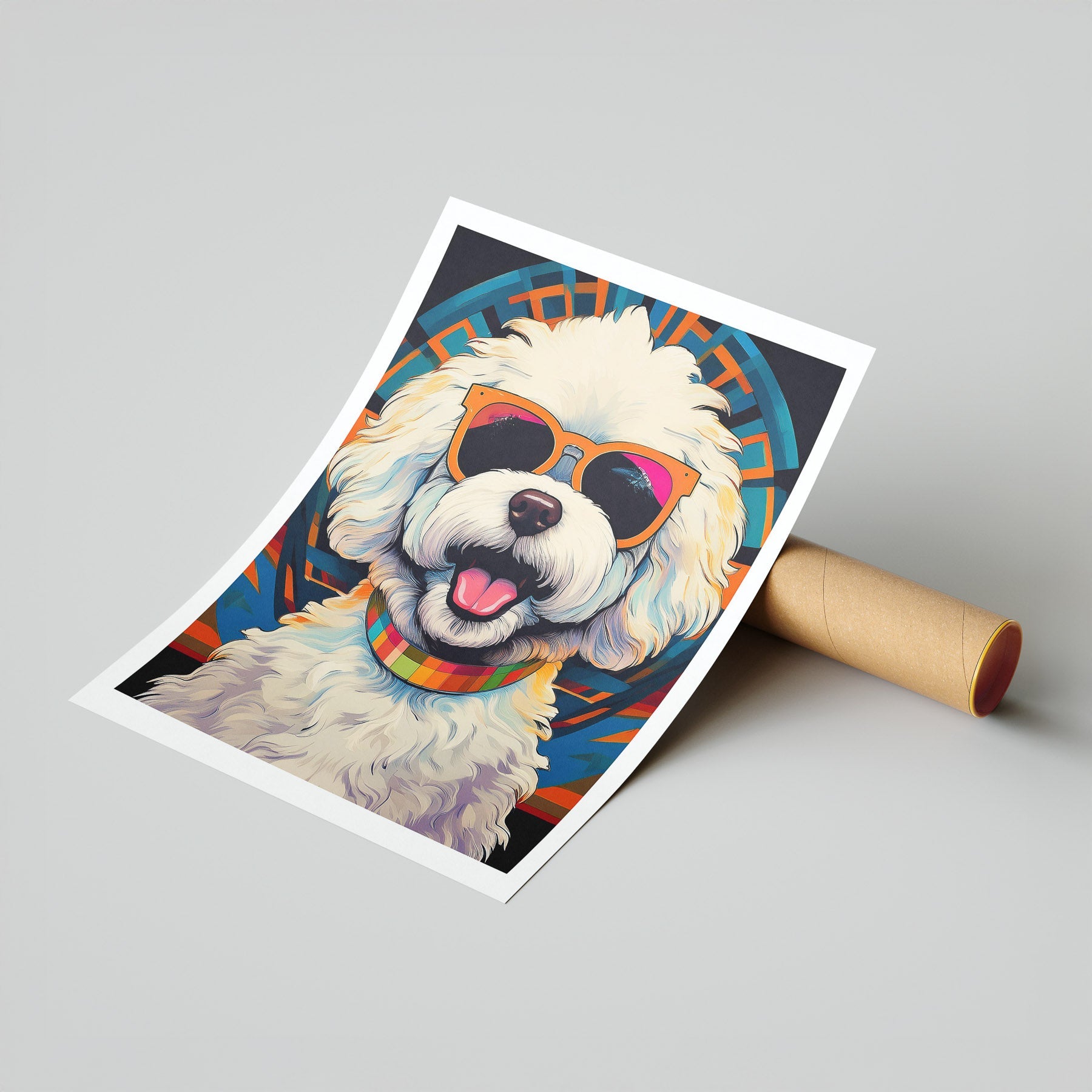 Bichon Frise In Colourful Sunnies 2 image 7