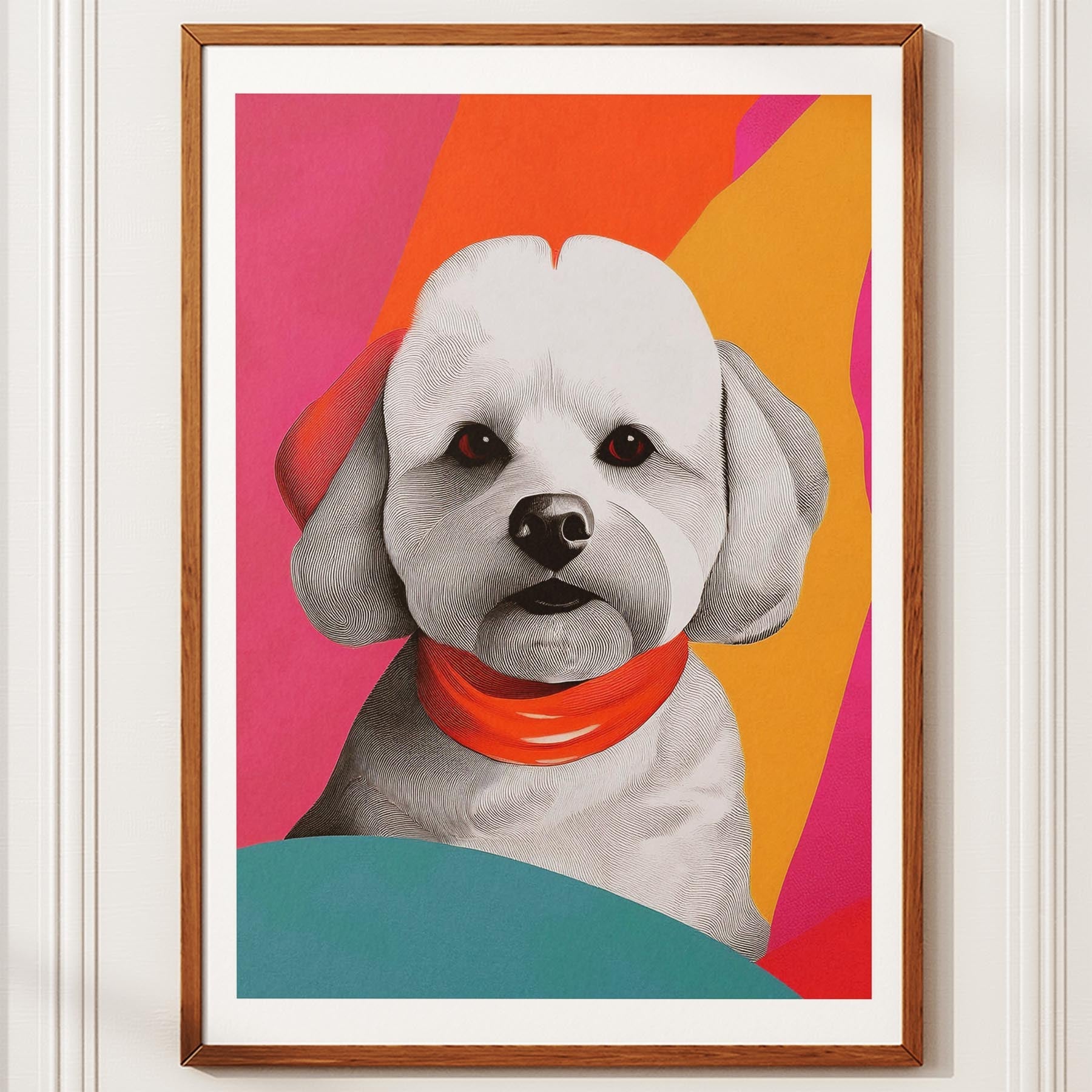 Bichon Frise Modern Pop Dog Series image 10