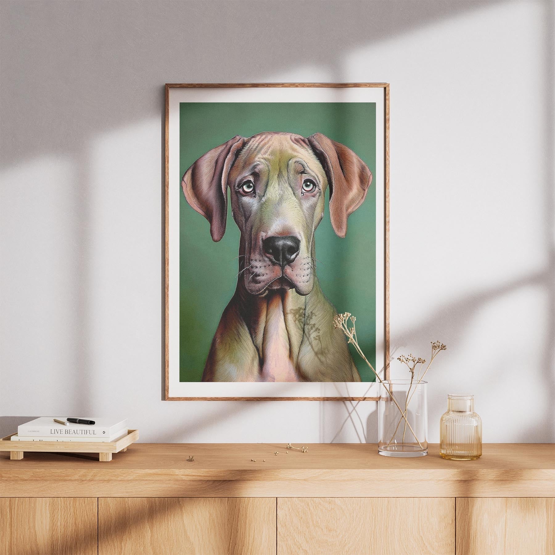 Great Dane Green Painted Series image 8