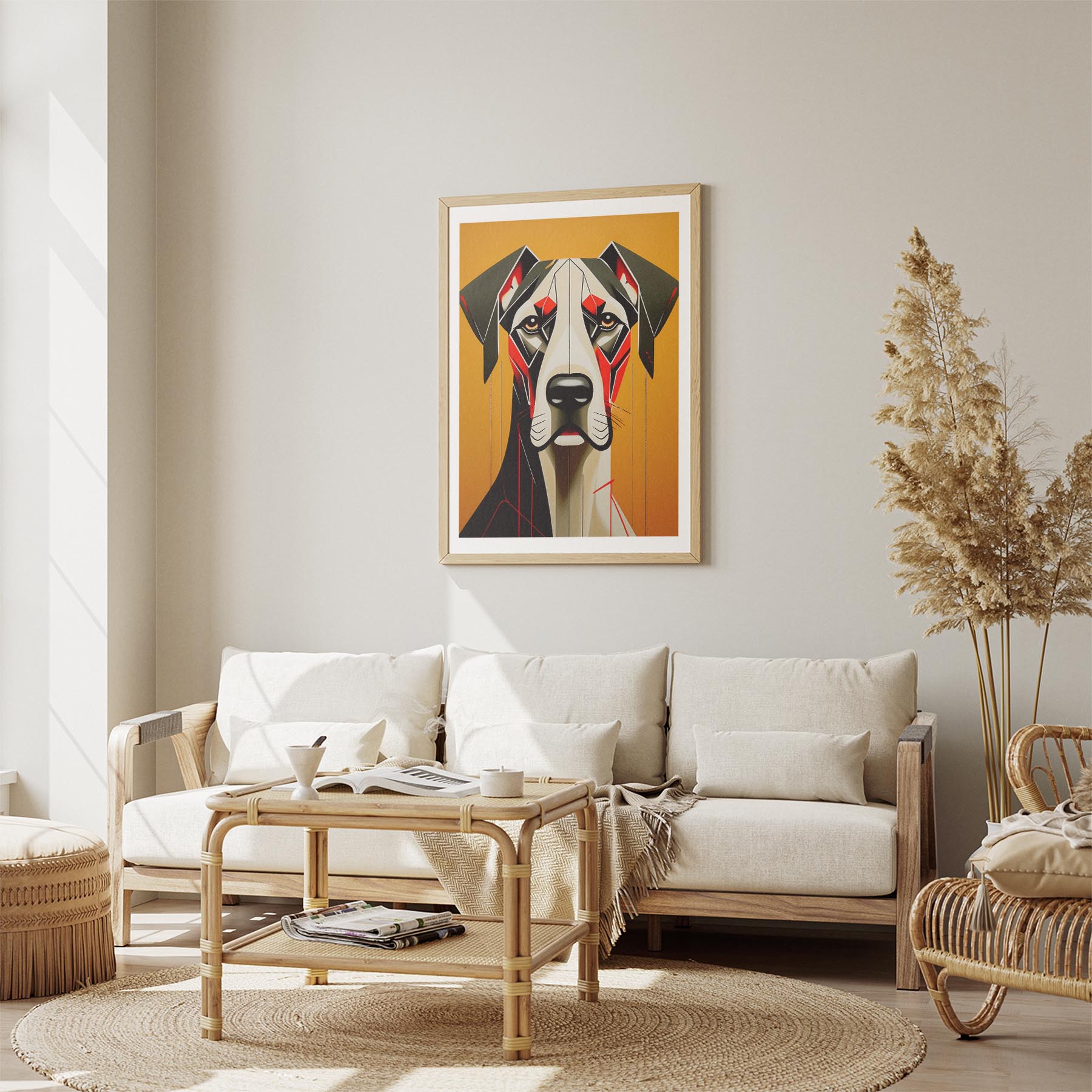 Great Dane Geometric Orange Series image 2
