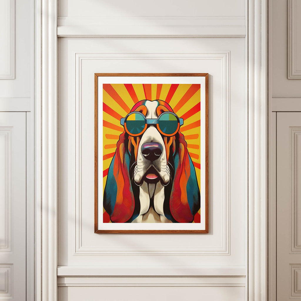 Basset Hound In Colourful Sunnies 1 image 2