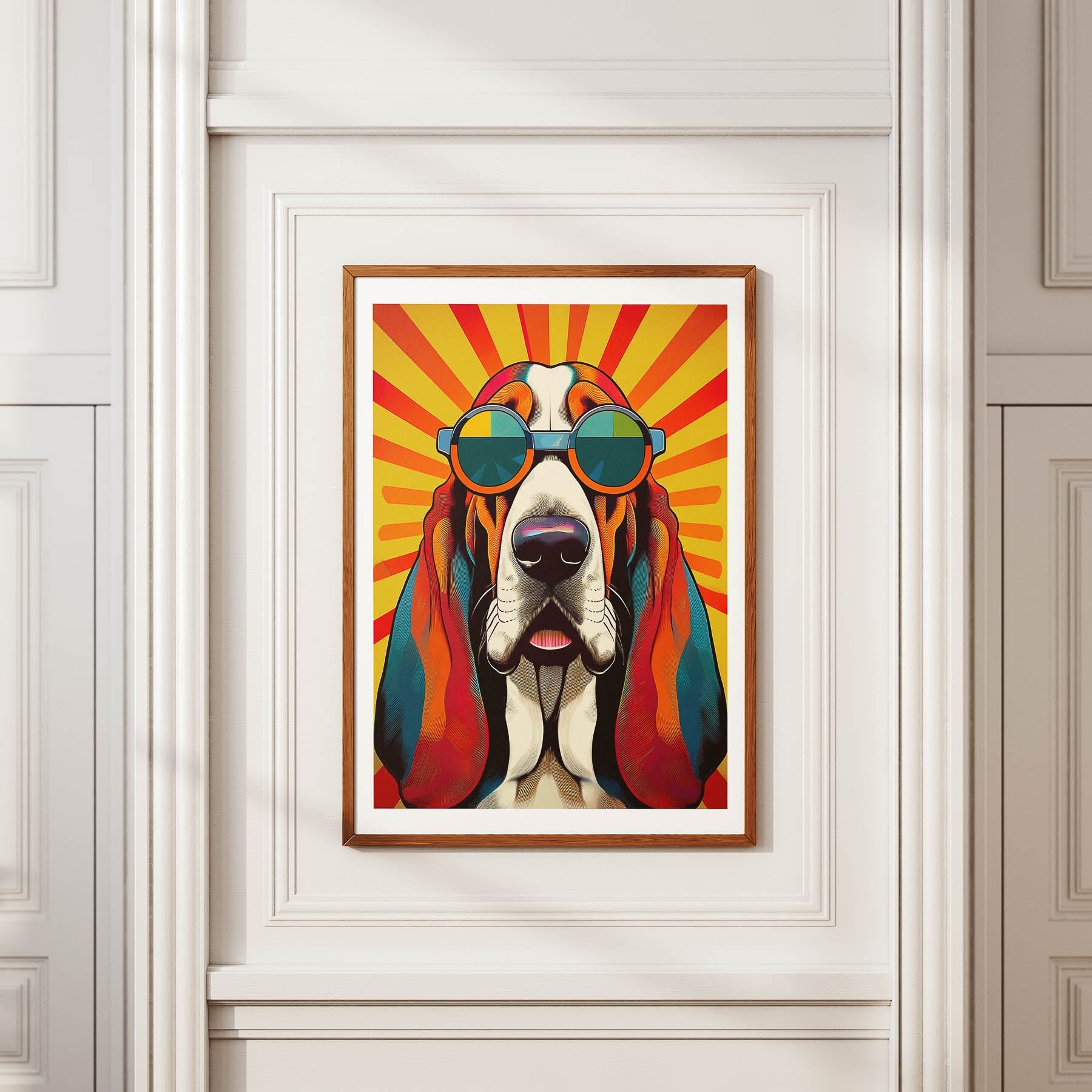 Basset Hound In Colourful Sunnies 1 image 2