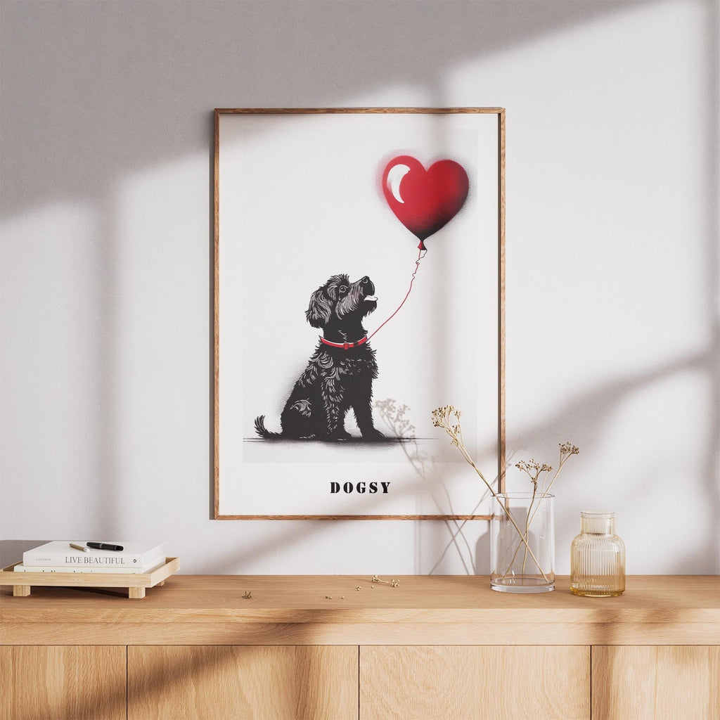 Bichon Frise DOGSY Series inspired by the Art of Banksy with text Dogsy image 8