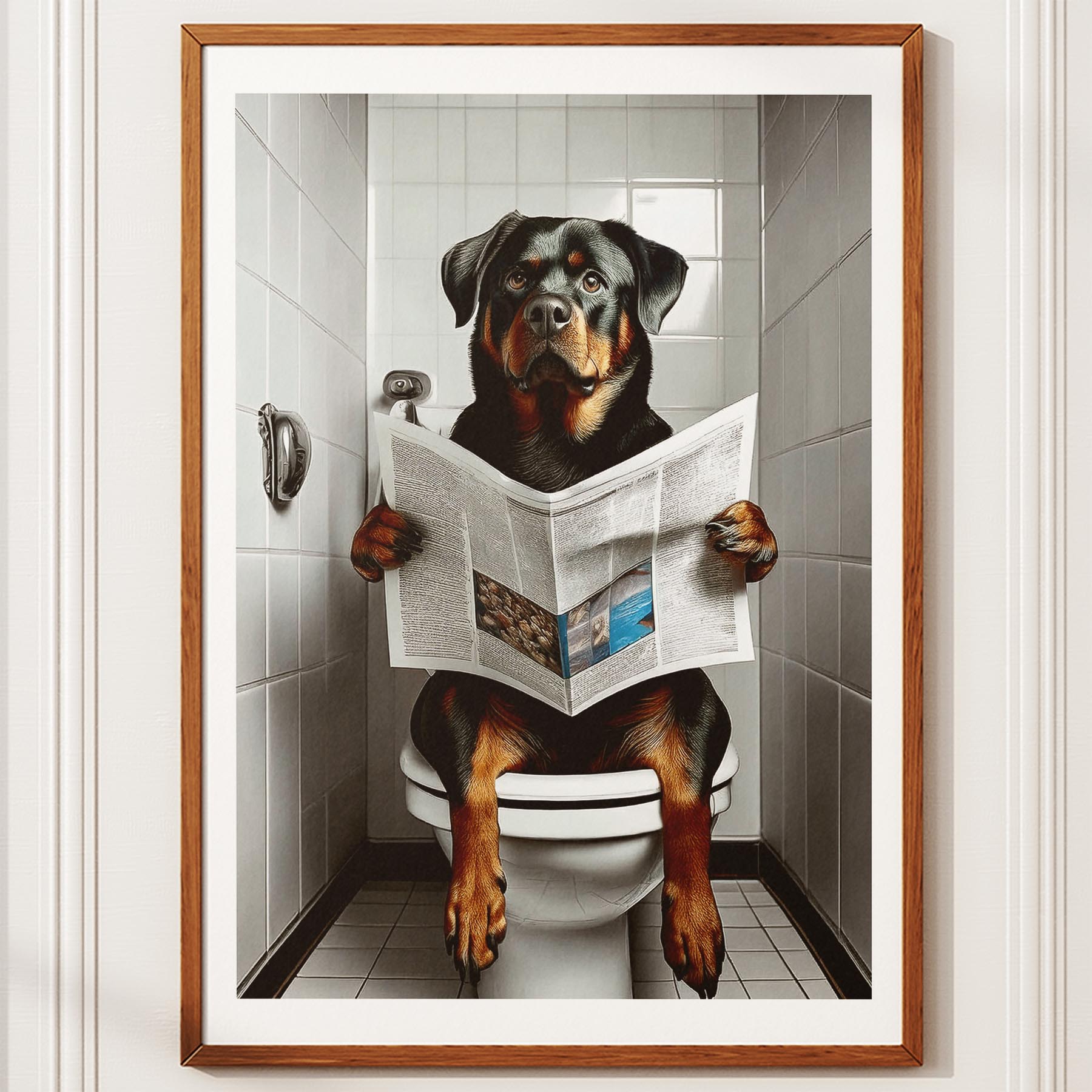 Rottweiler Toilet Humour Dog Series 1 image 10