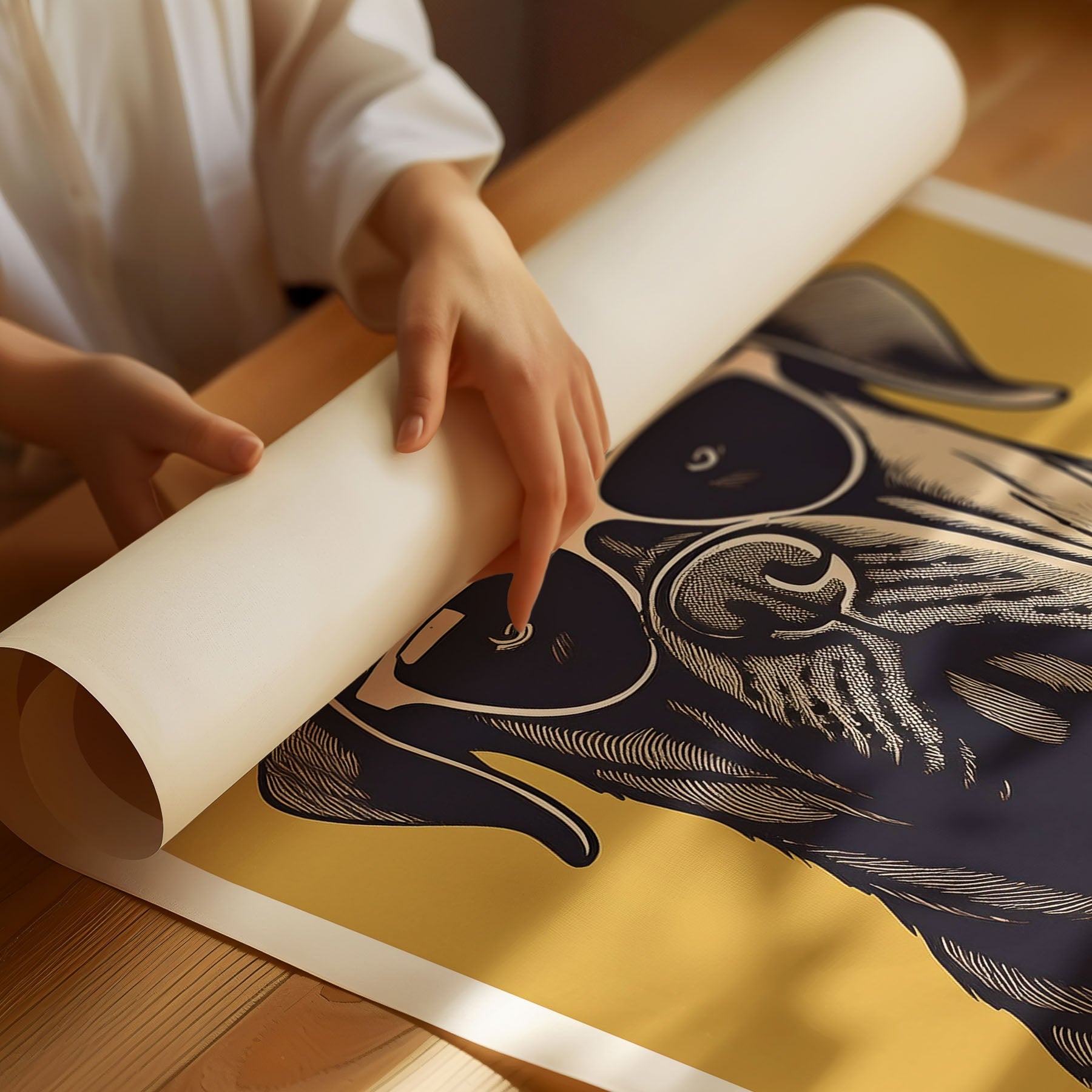 Bullmastiff Chillin Coffee Dog image 3