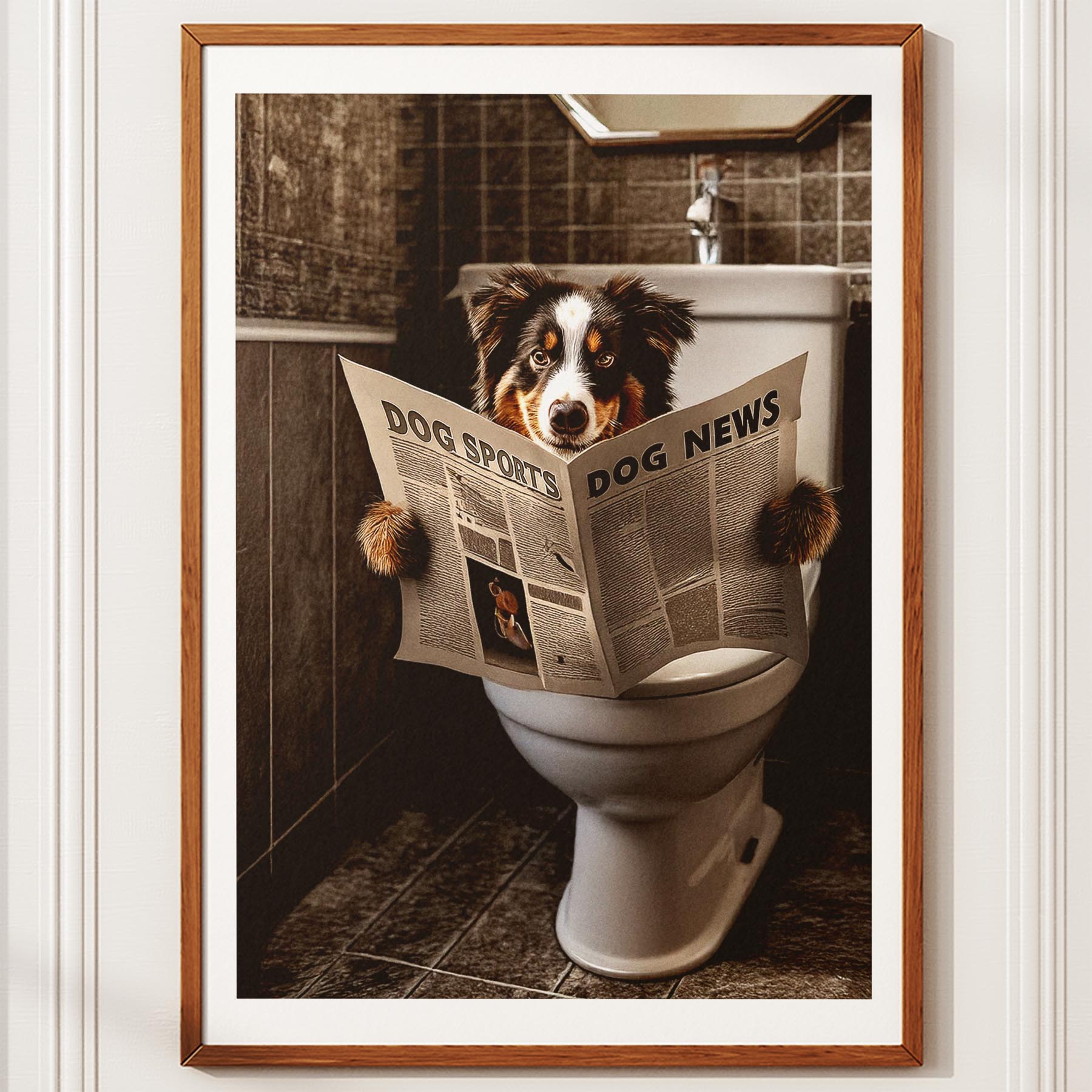 Australian Shepherd Toilet Humour Dog Series 3 image 10