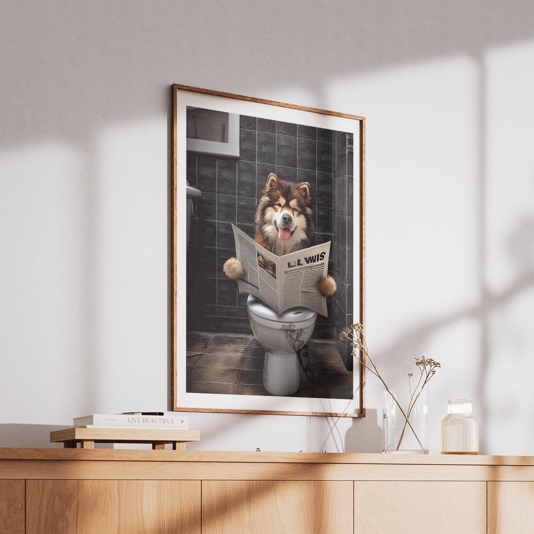 Alaskan Malamute Toilet Humour Dog Series 1 image 5