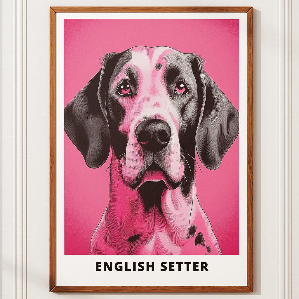 English Setter Pink and Black Dog Series 1 image 10