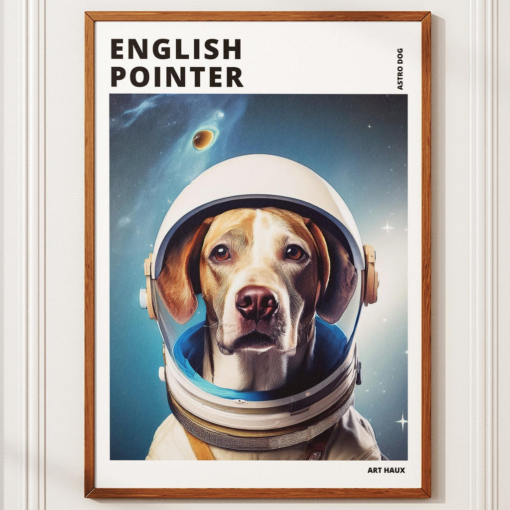 English Pointer Astronaut Dog Series with Text Astro Dog image 10