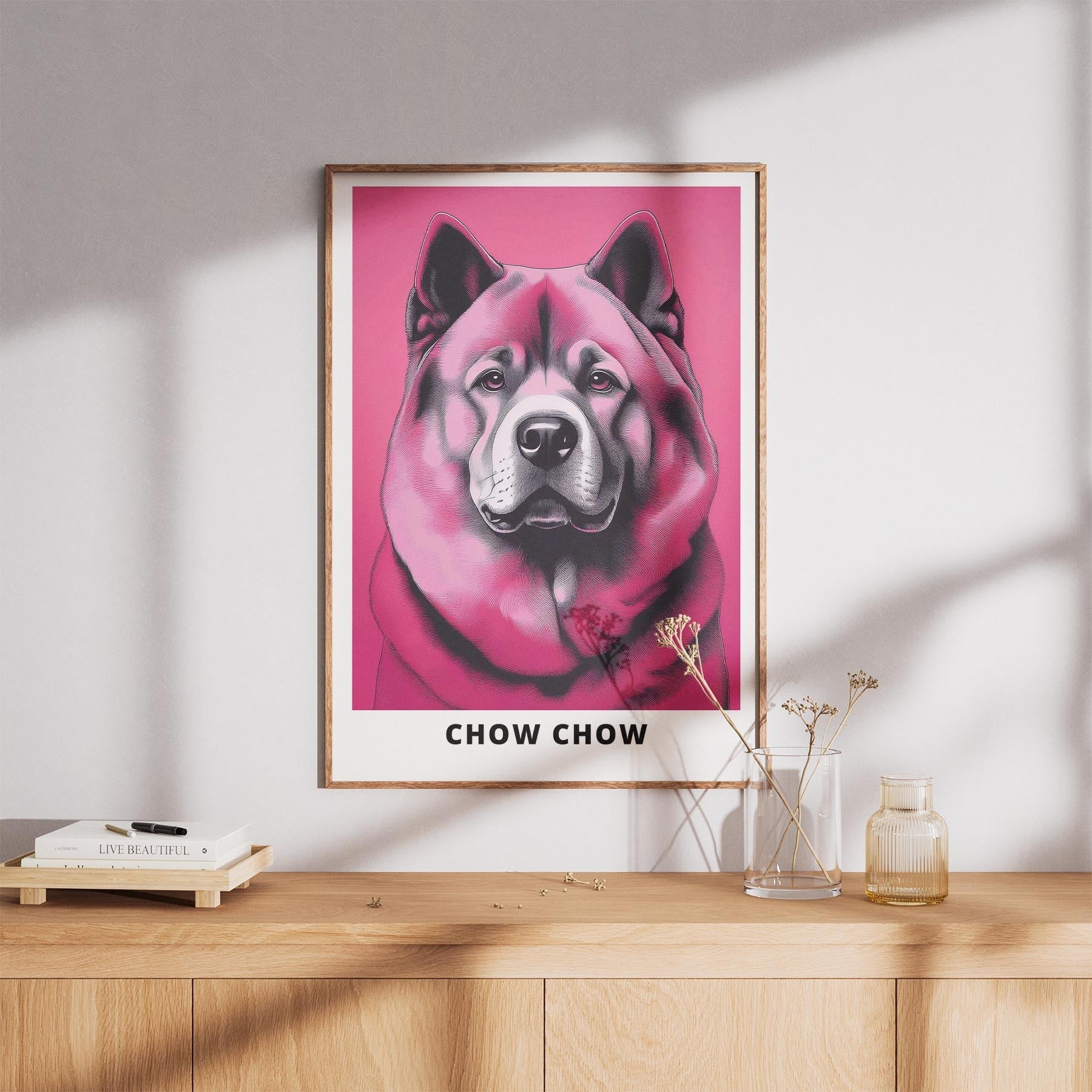Chow Chow Pink and Black Dog Series 1 image 8