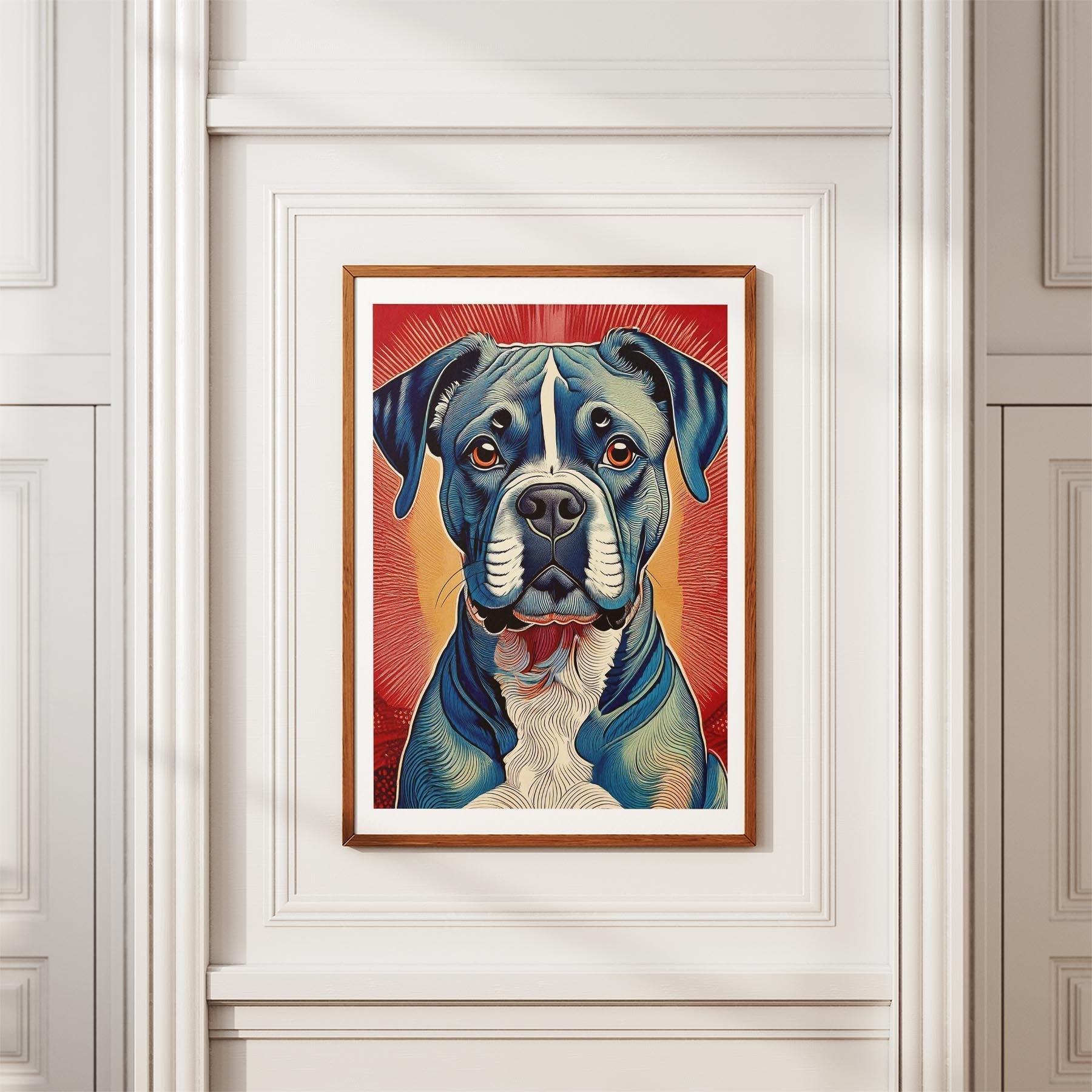 Boxer Hokusai Japanese Inspired Dog Series image 3