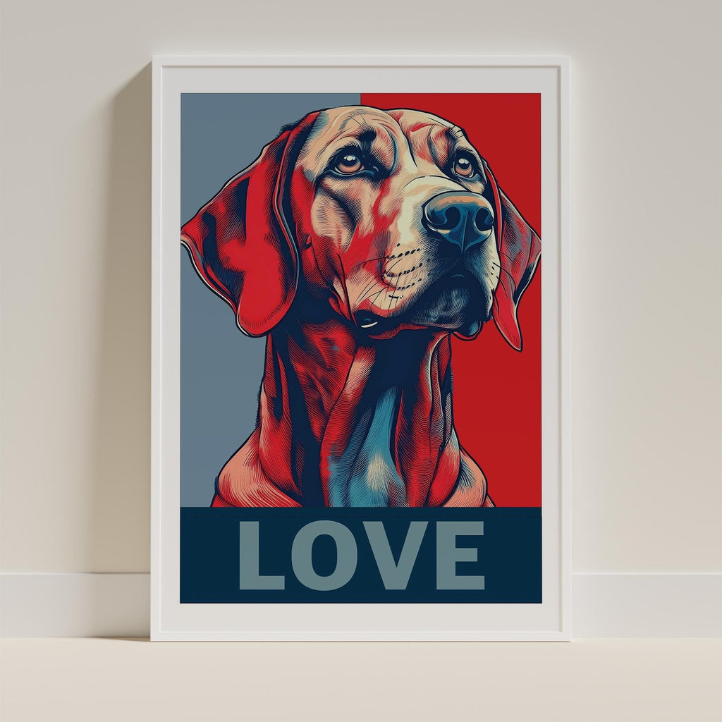 Hungarian Vizsla LOVE Series Inspired by the Obama Poster image 9