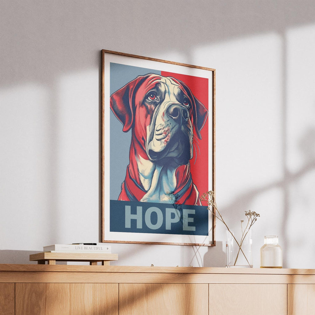 Neapolitan Mastiff HOPE Series Inspired by the Obama Poster image 5