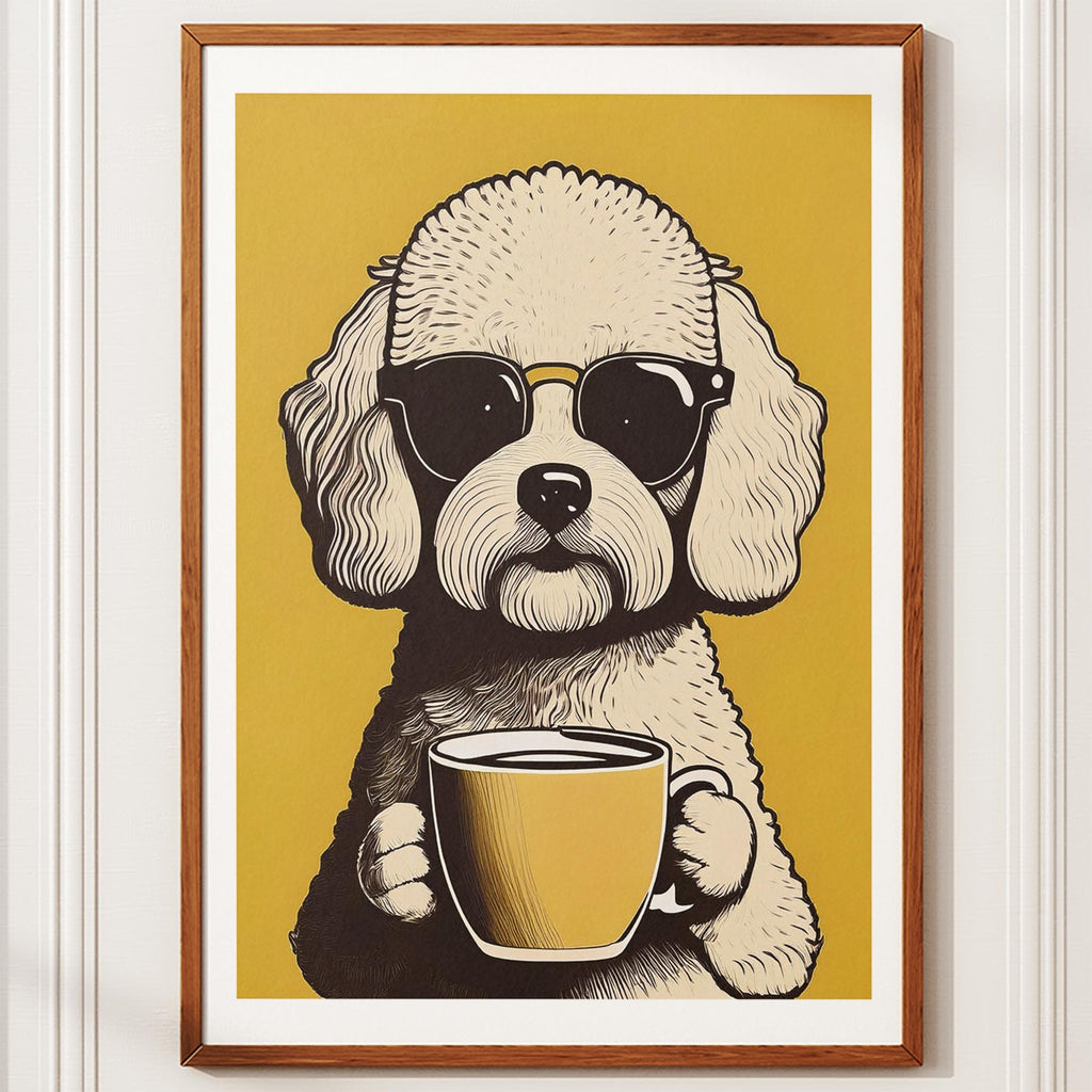 Bichon Frise Chillin Coffee Dog image 10