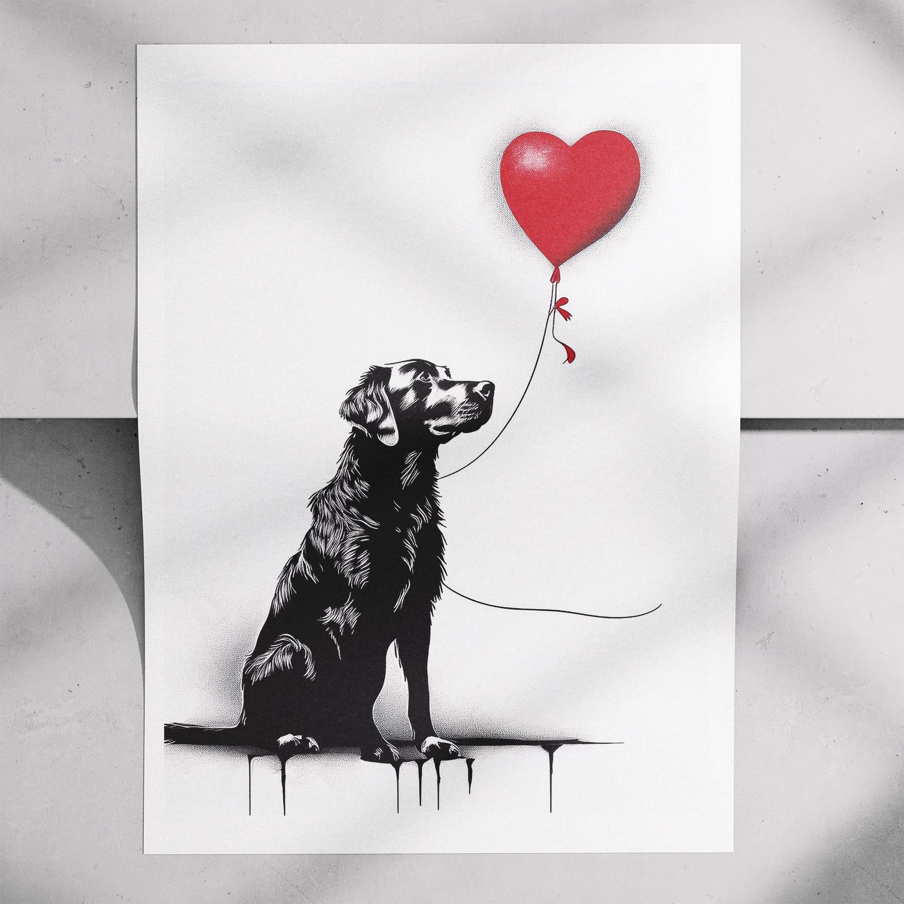 Murray River Retriever DOGSY Series inspired by the Art of Banksy image 7