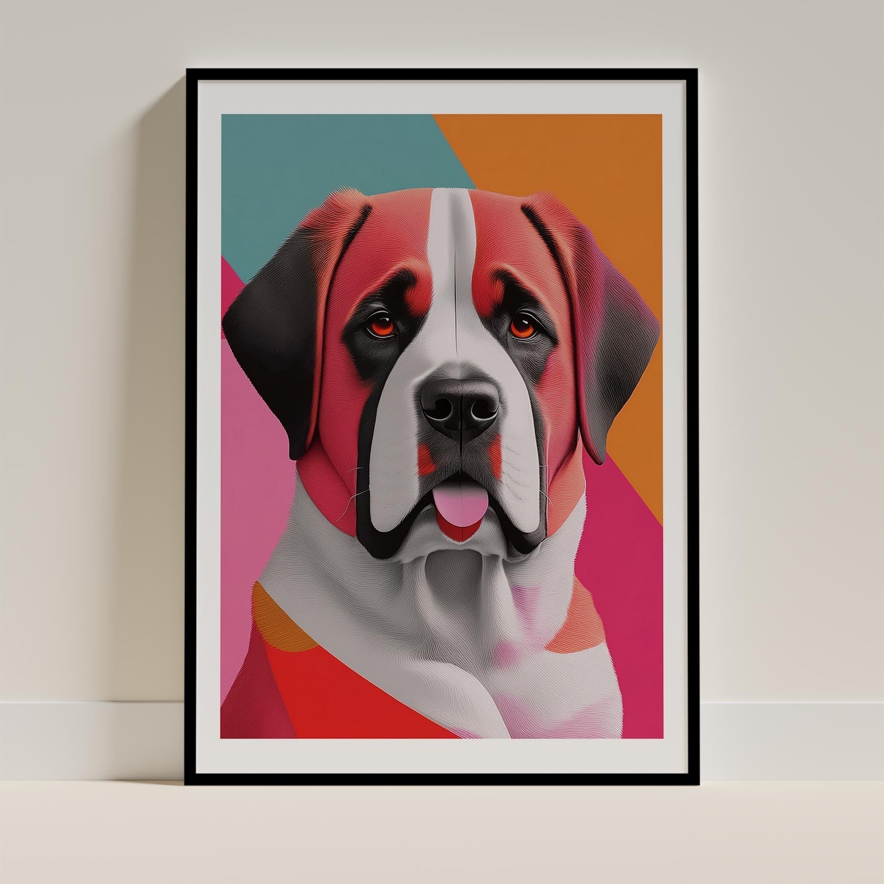 Saint Bernard Modern Pop Dog Series image 0