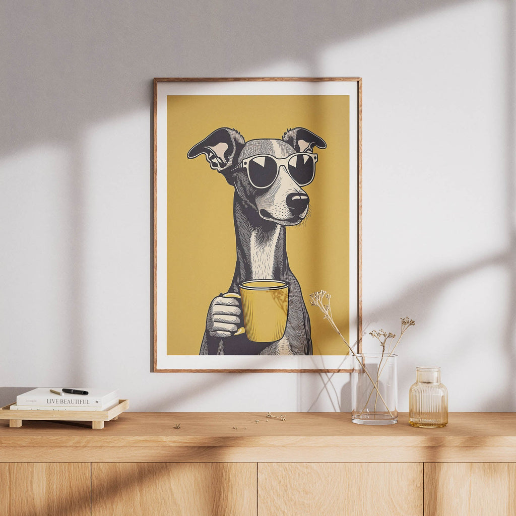 Italian Greyhound Chillin Coffee Dog image 8