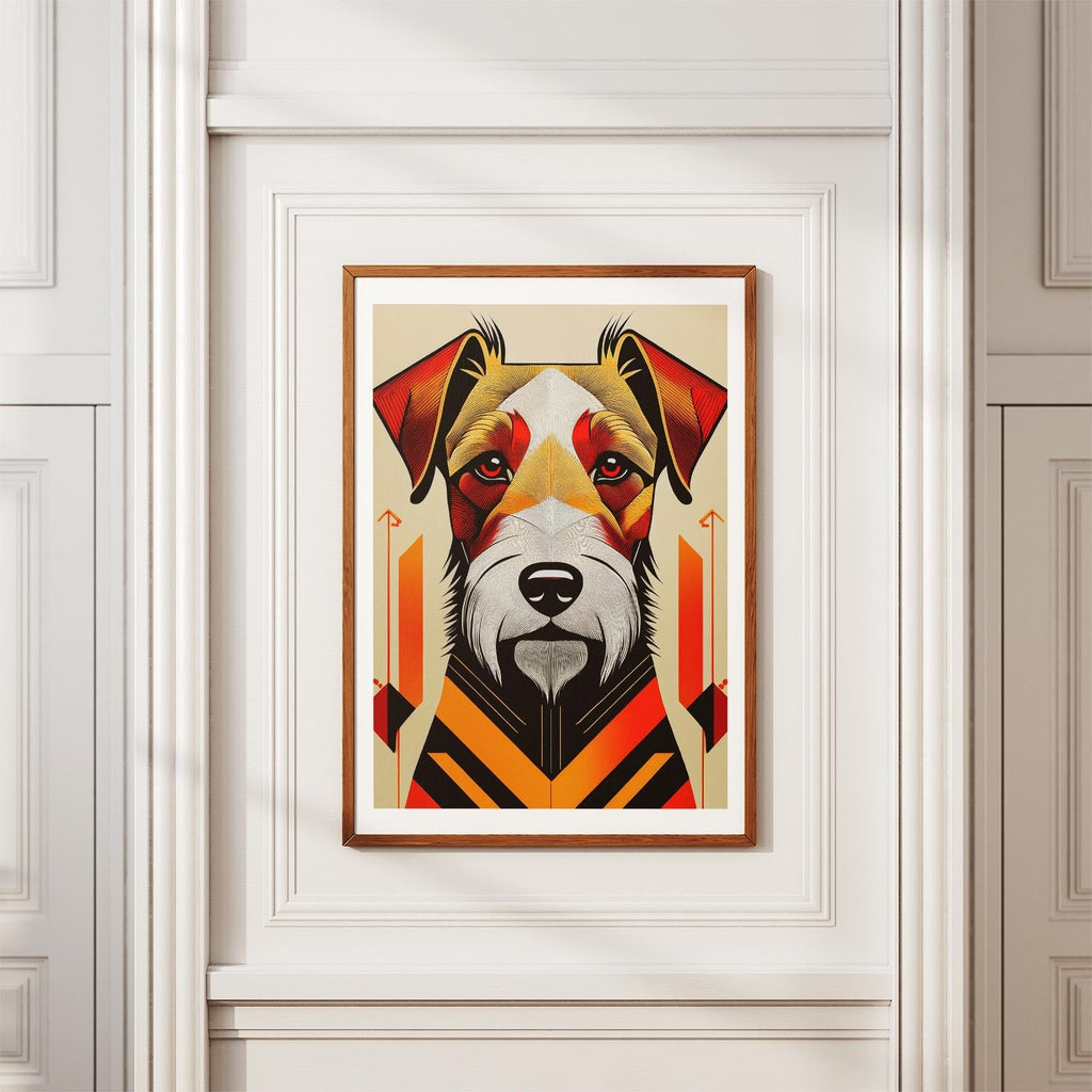 Irish Terrier Geometric Orange Series image 3