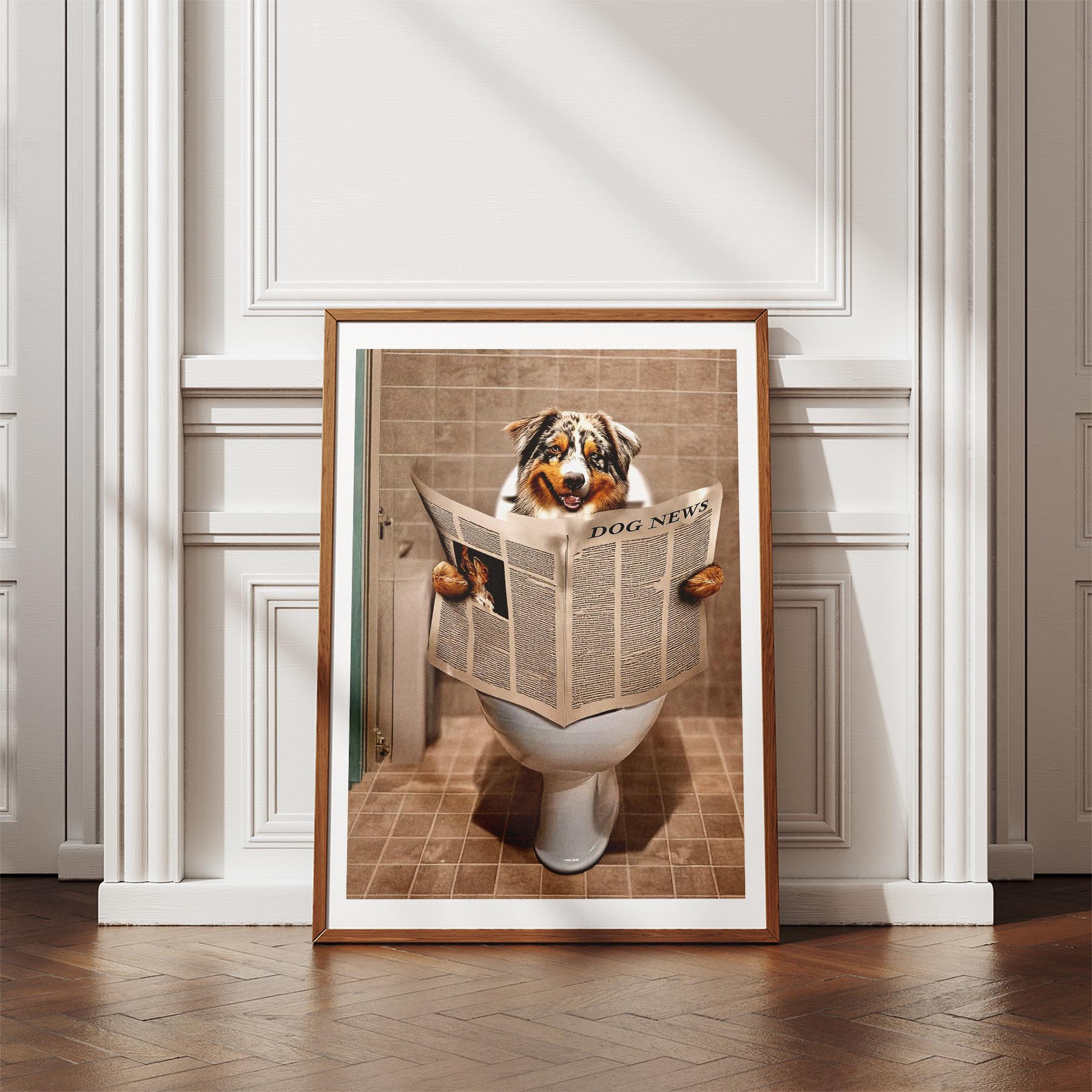 Australian Shepherd Toilet Humour Dog Series 1 image 4