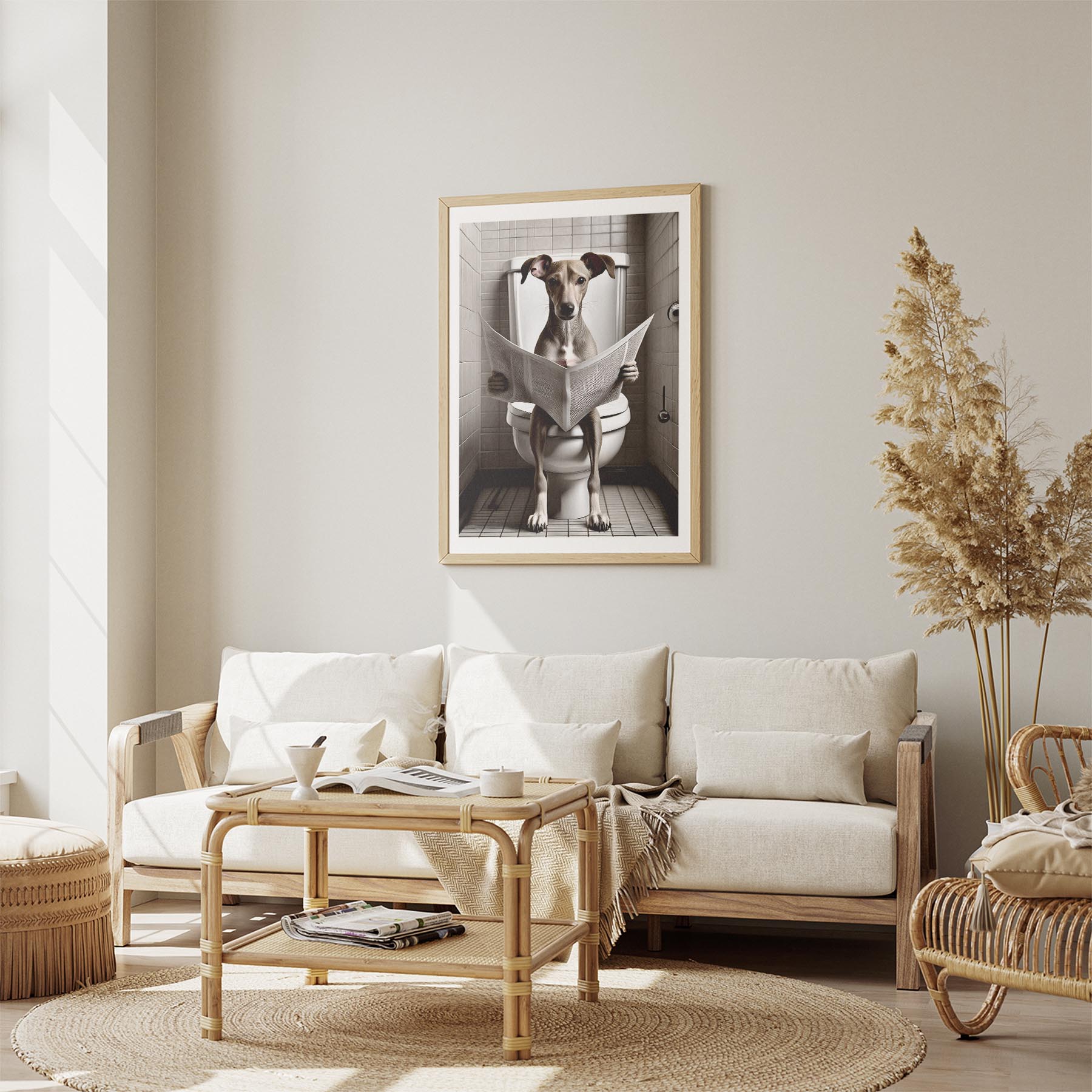 Whippet Toilet Humour Dog Series image 2