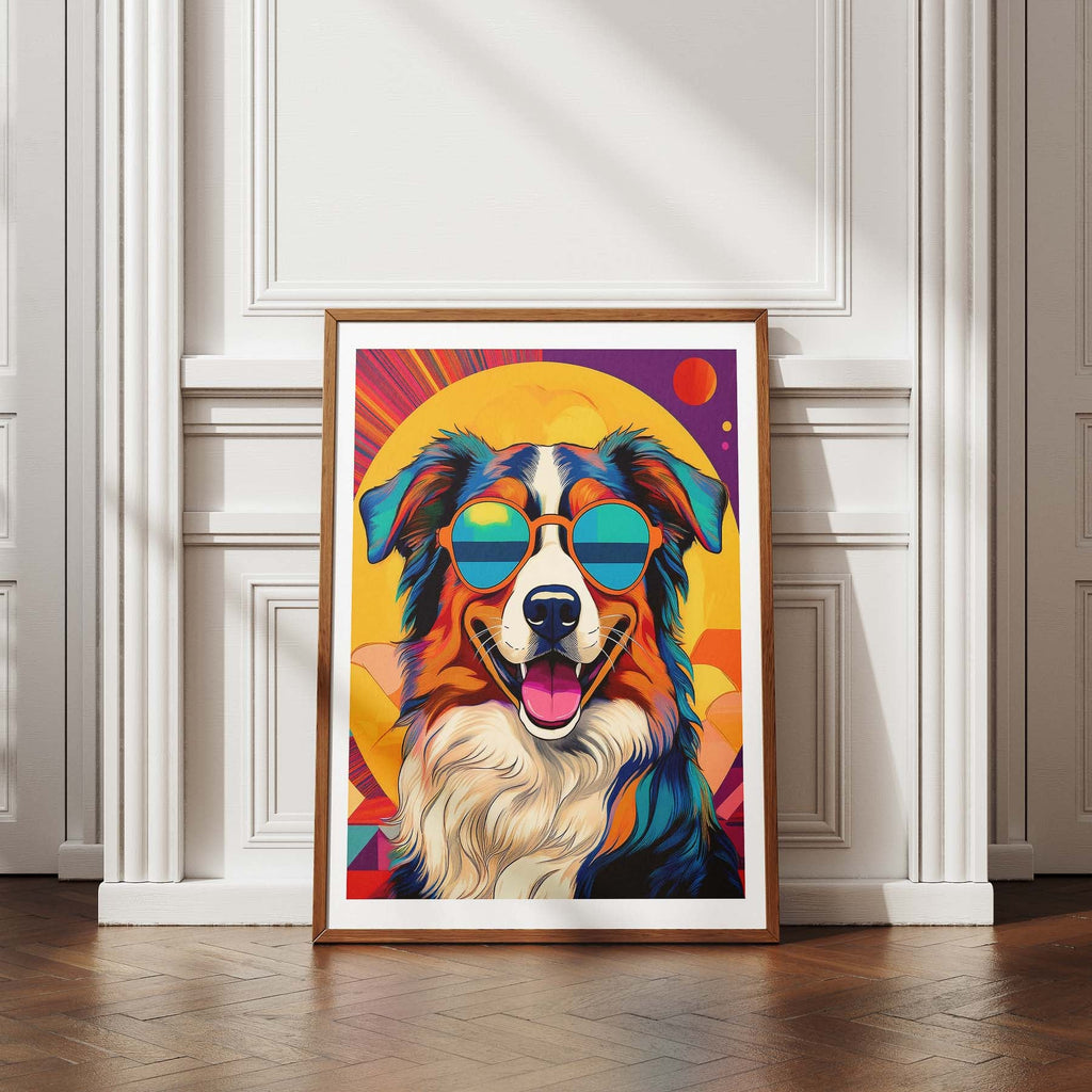 Australian Shepherd In Colourful Sunnies 2 image 4