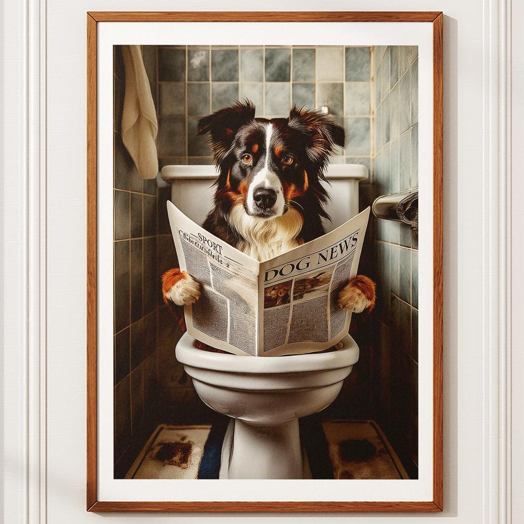 Border Collie Toilet Humour Dog Series image 10