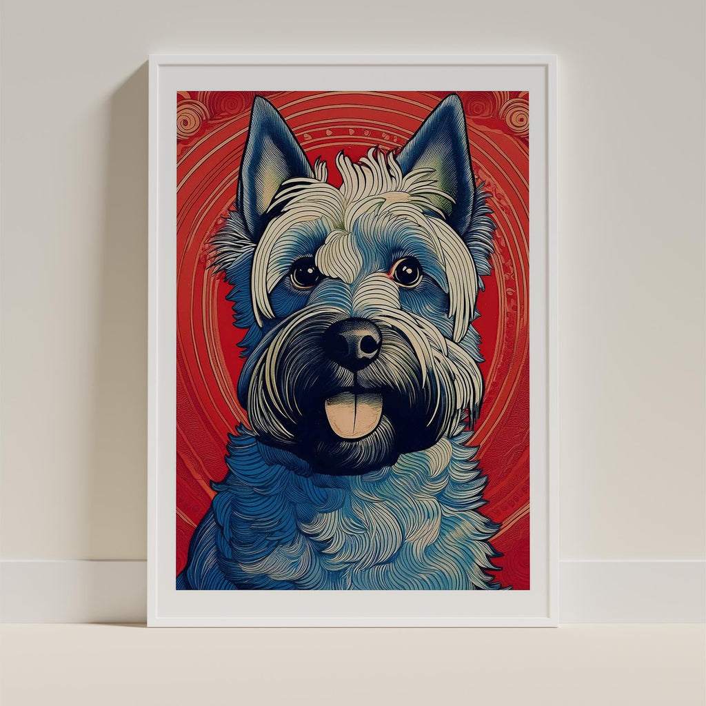 Scottish Terrier Hokusai Japanese Inspired Dog Series image 9