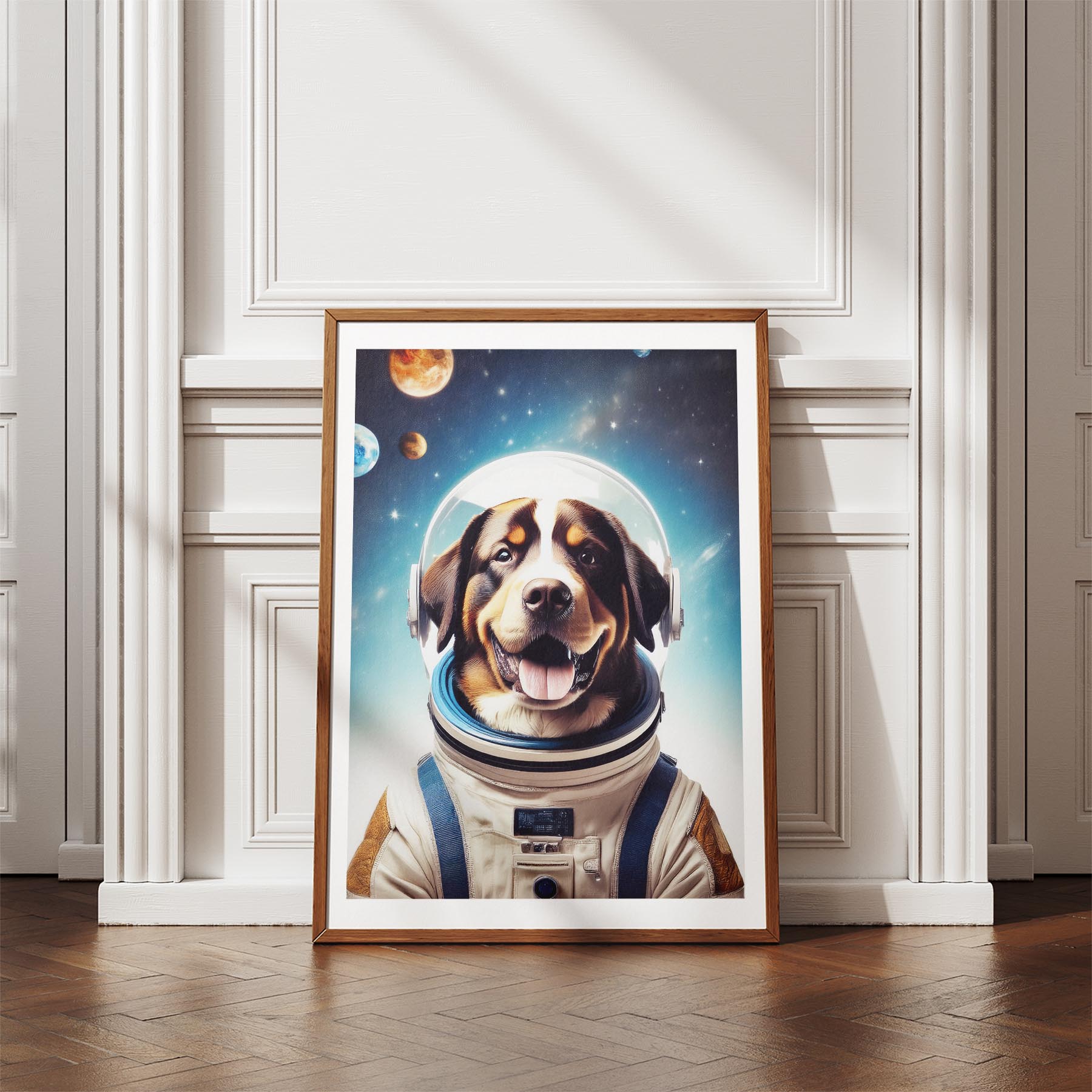 Bernese Mountain Dog Astronaut Dog Series image 4