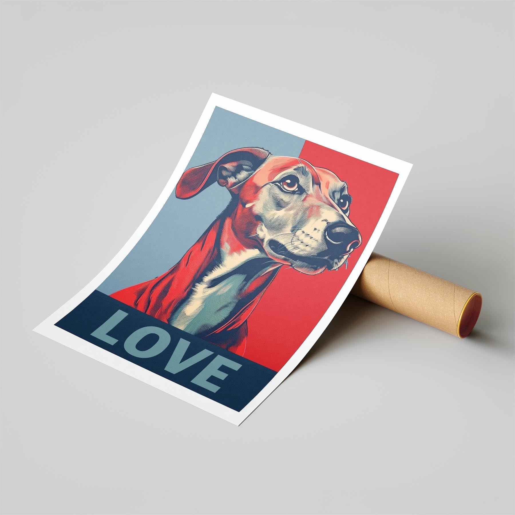 Greyhound LOVE Series Inspired by the Obama Poster image 6