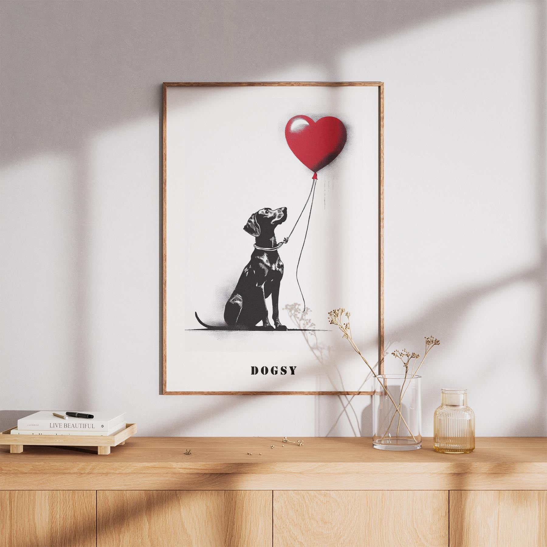 Rhoedesian Ridgeback DOGSY Series inspired by the Art of Banksy with text Dogsy image 8