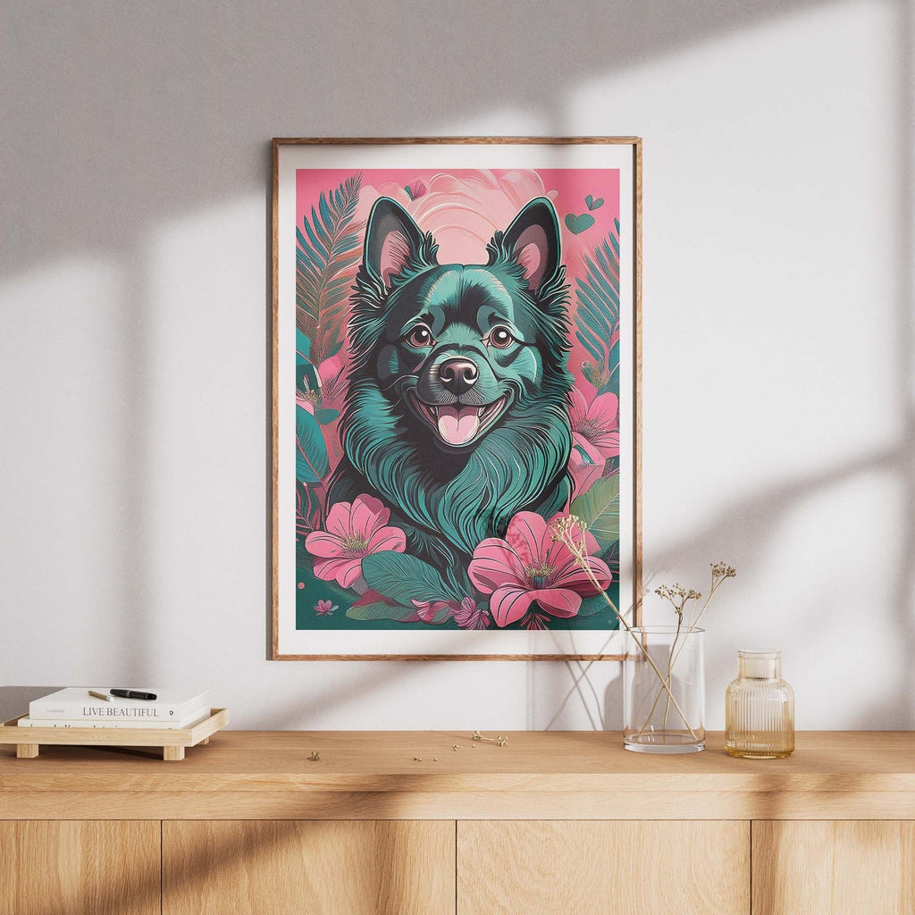 German Spitz Flowery Dog image 8