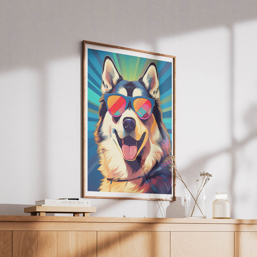 Alaskan Malamute In Colourful Sunnies 2 image 6