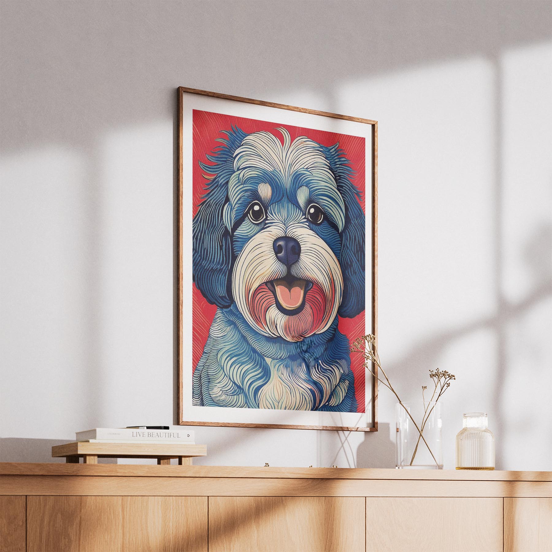 Cavoodle Hokusai Japanese Inspired Dog Series 8 image 5