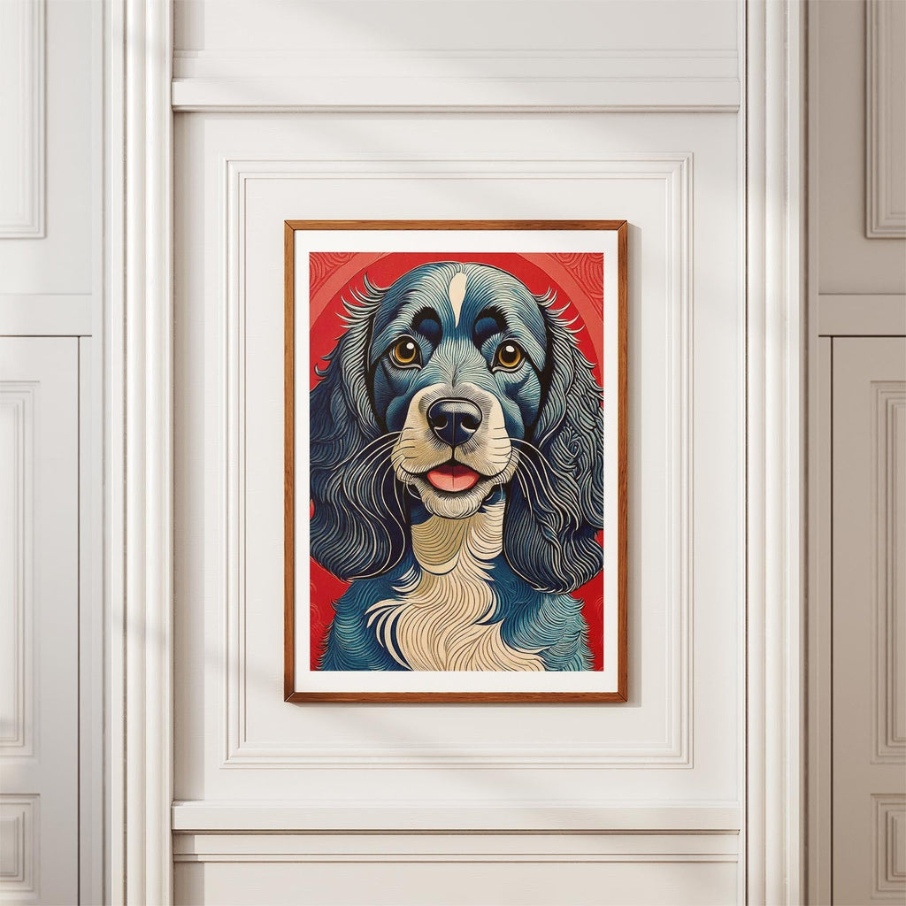 Cocker Spaniel Hokusai Japanese Inspired Dog Series image 3