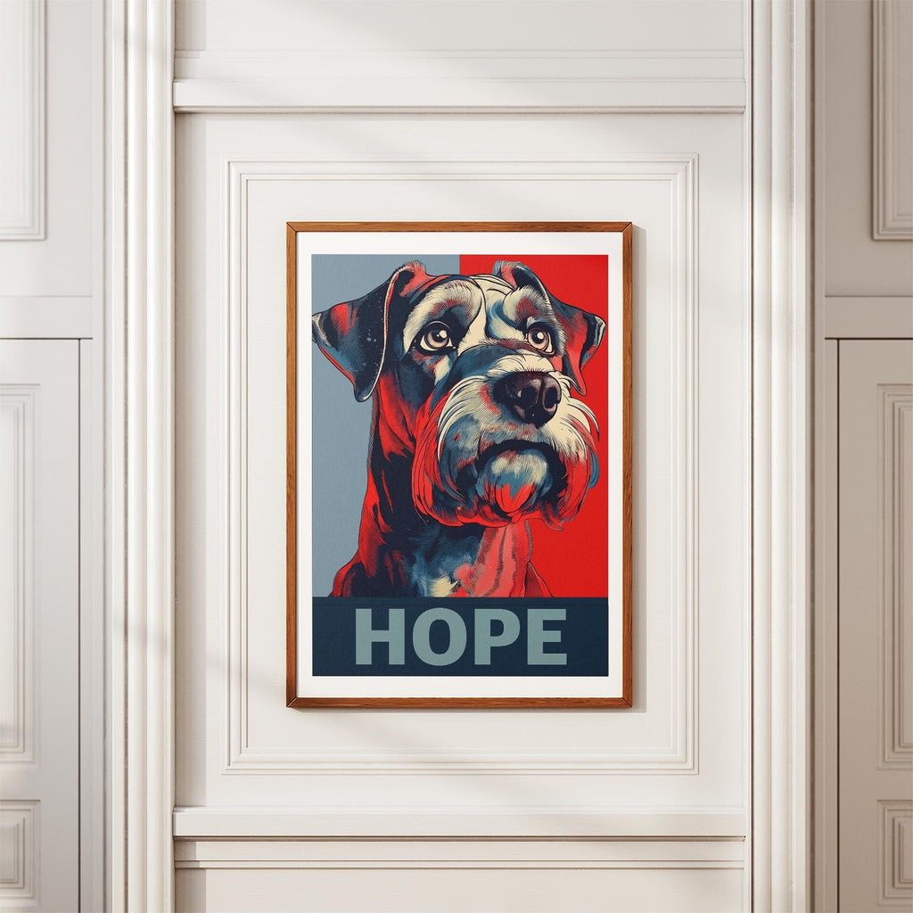 Schnauzer HOPE Series Inspired by the Obama Poster image 3