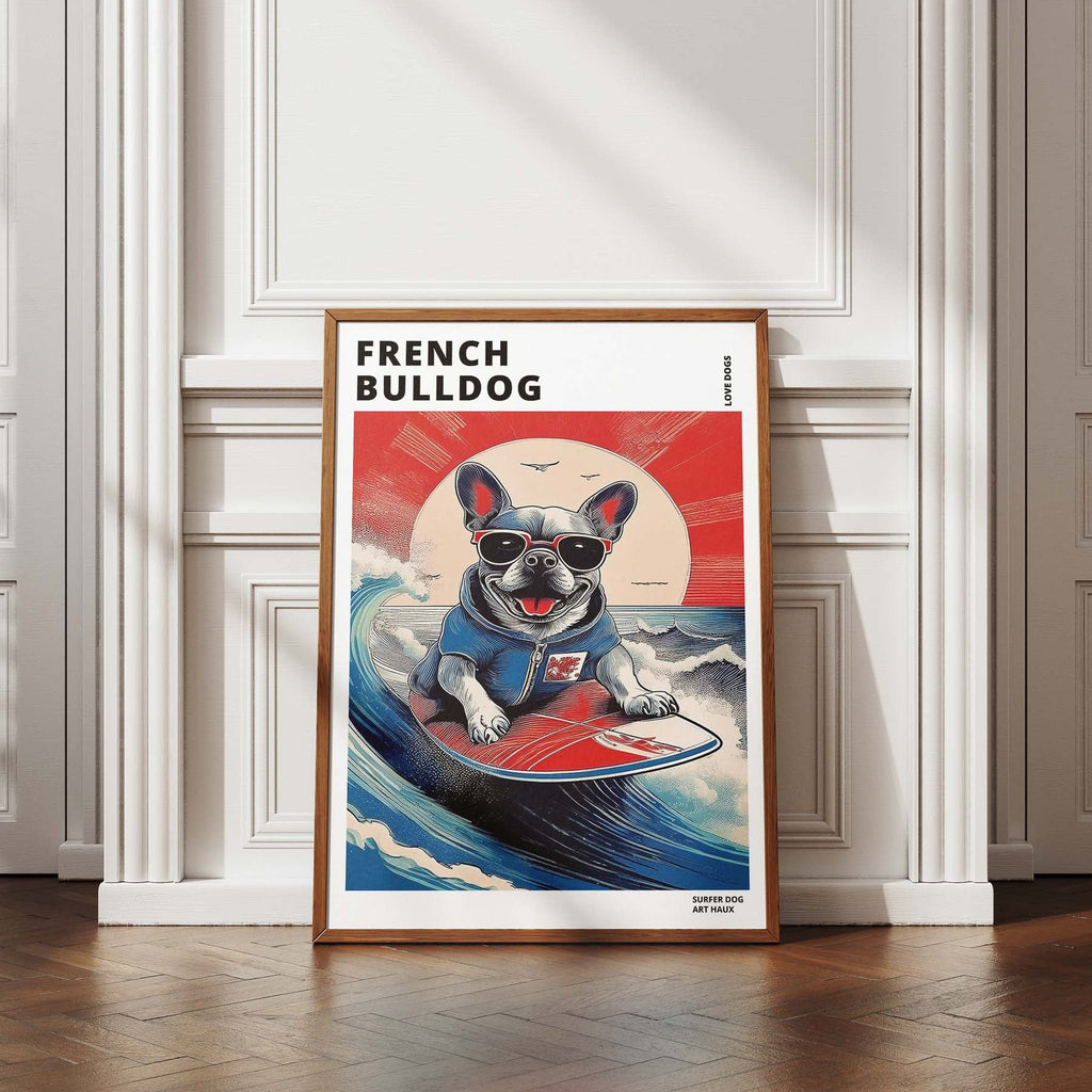 French Bulldog Hokosai Surfer Dogs 2 image 4