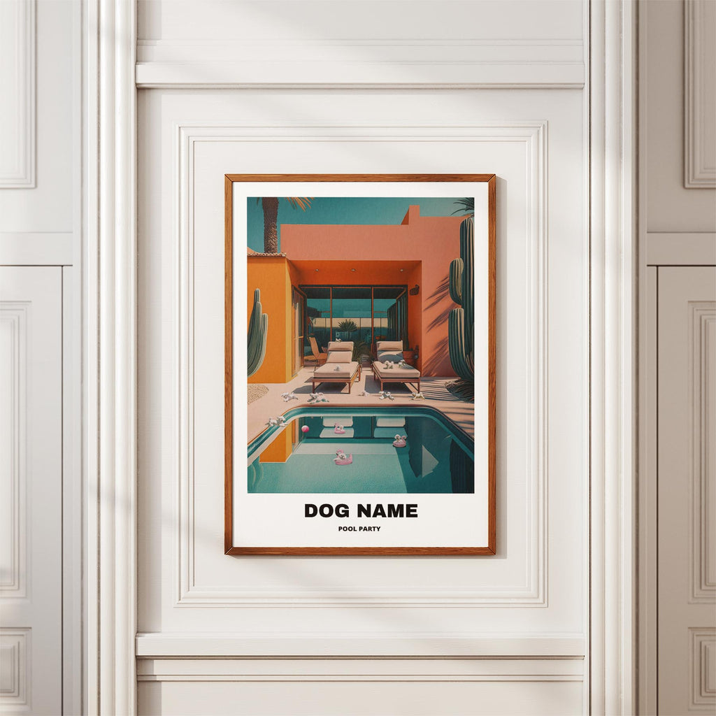 Bichon Frise Custom Pool Party WITH TEXT image 3