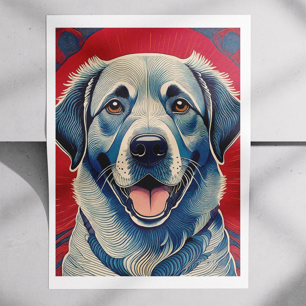 Labrador Retriever Hokusai Japanese Inspired Dog Series 1 image 7