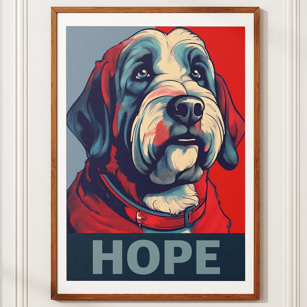 Old English Sheepdog HOPE Series Inspired by the Obama Poster image 10