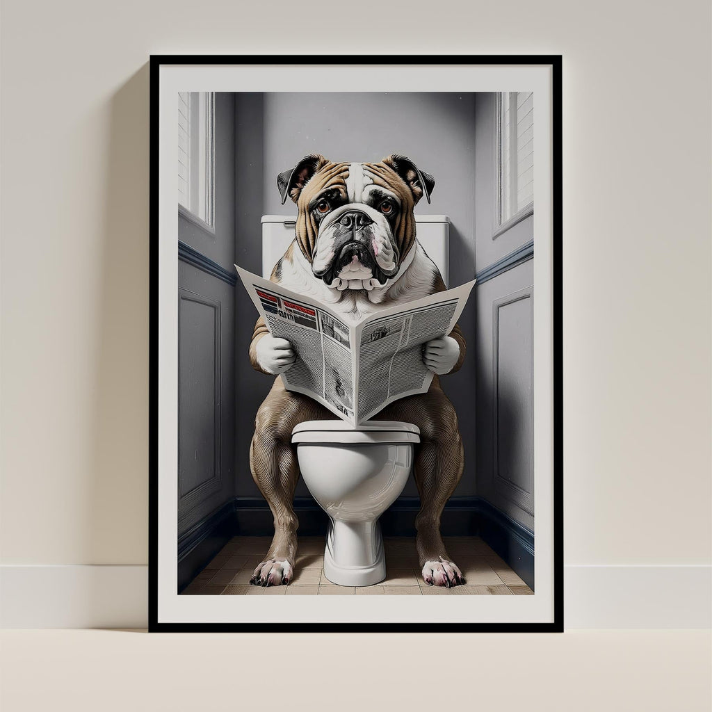 Bulldog Toilet Humour Dog Series 7 image 0
