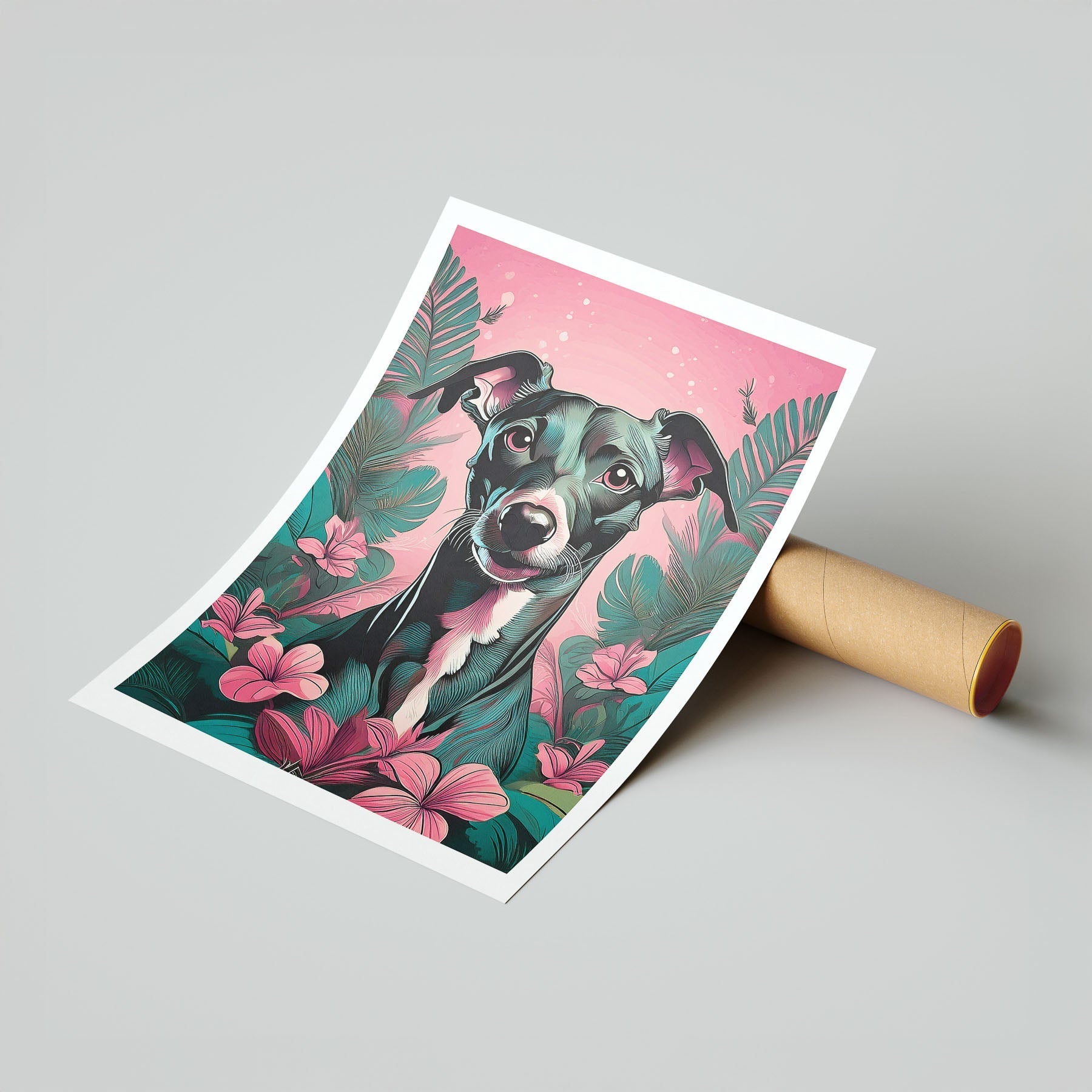 Italian Greyhound Flowery Dog image 7