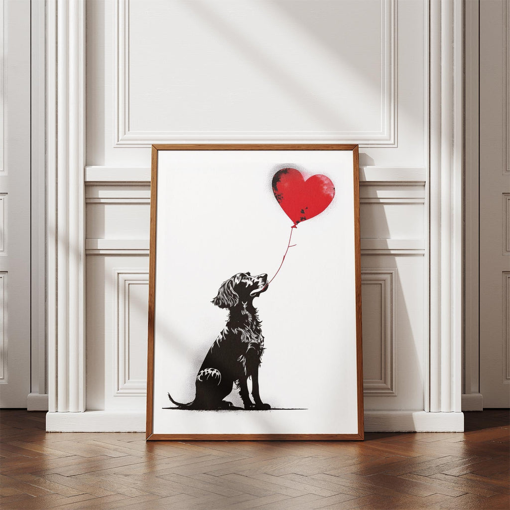 English Setter DOGSY Series inspired by the Art of Banksy image 4