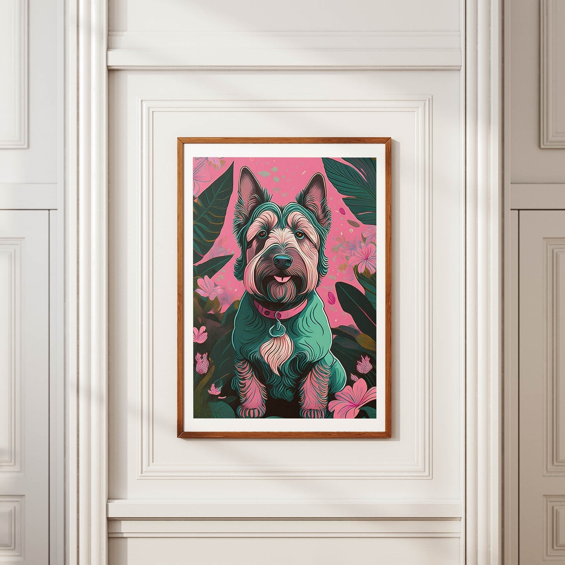 Irish Terrier Flowery Dog image 3