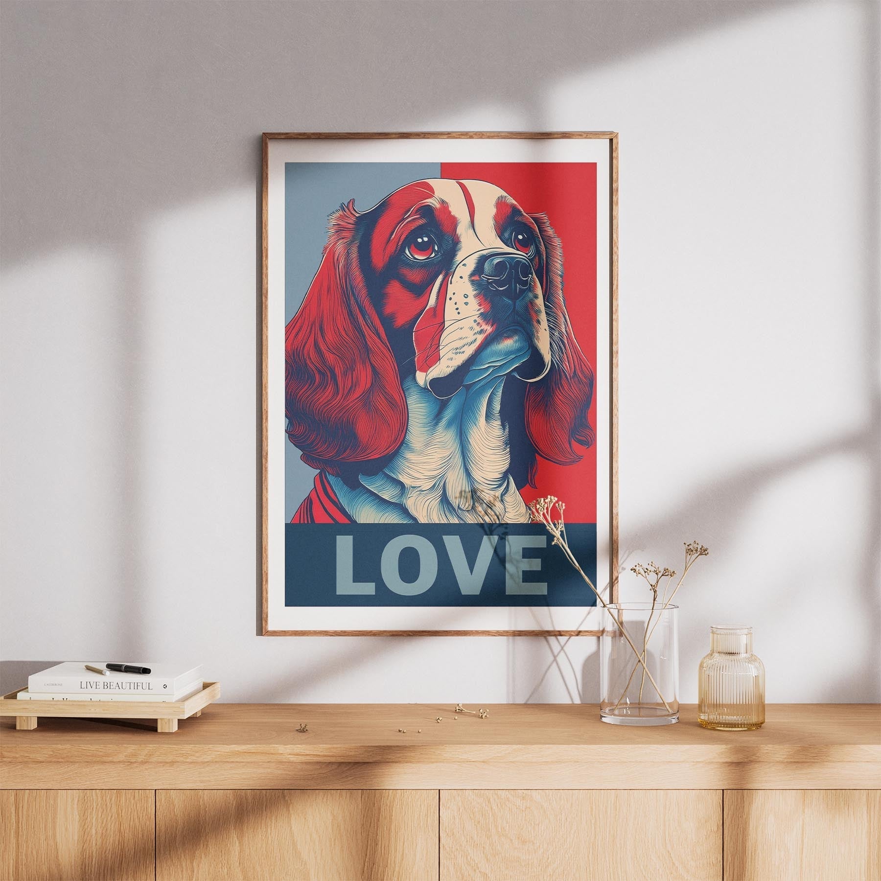 Cavalier Spaniel LOVE Series Inspired by the Obama Poster image 8