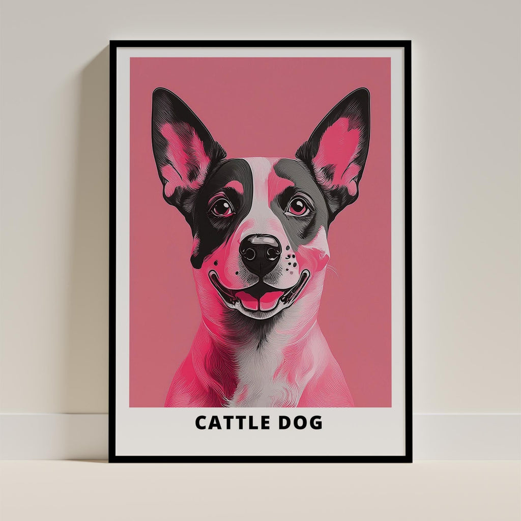 Cattle Dog Pink and Black Dog Series 1 image 0