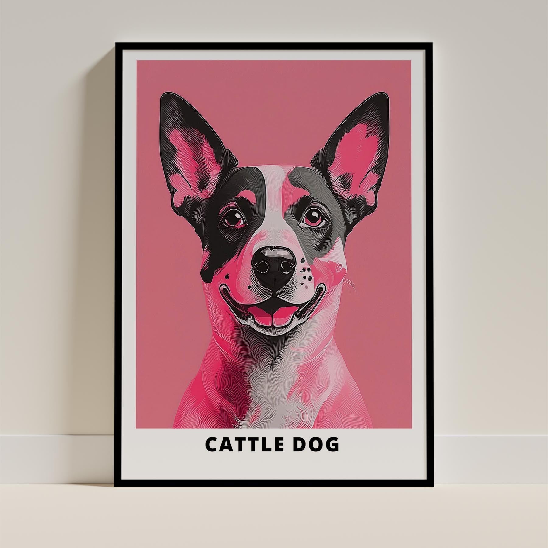Cattle Dog Pink and Black Dog Series 1 image 0