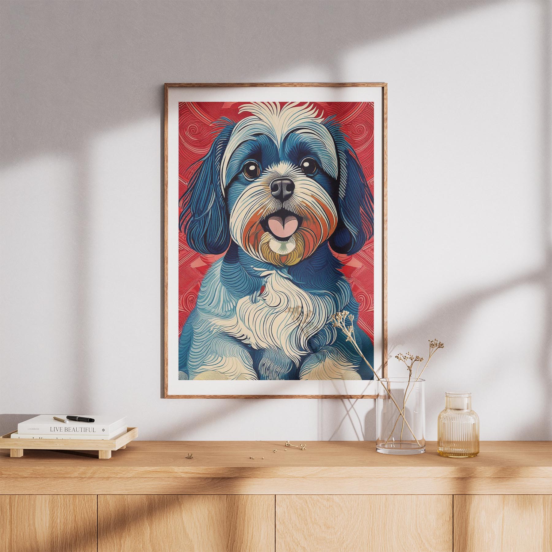 Shih Tzu Hokusai Japanese Inspired Dog Series 1 image 8